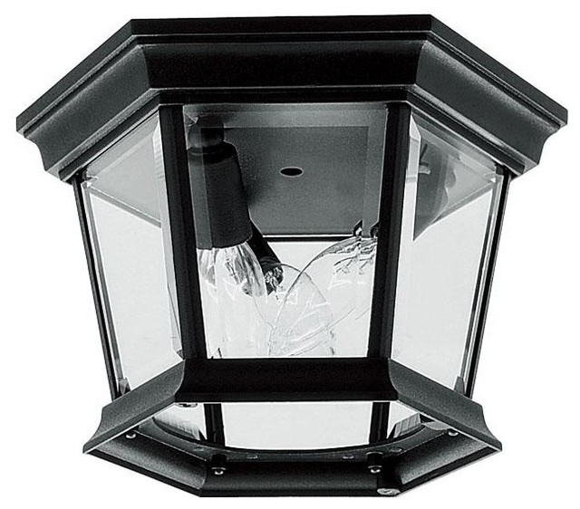 Black Cage Flush Mount Traditional Flushmount Ceiling Lighting