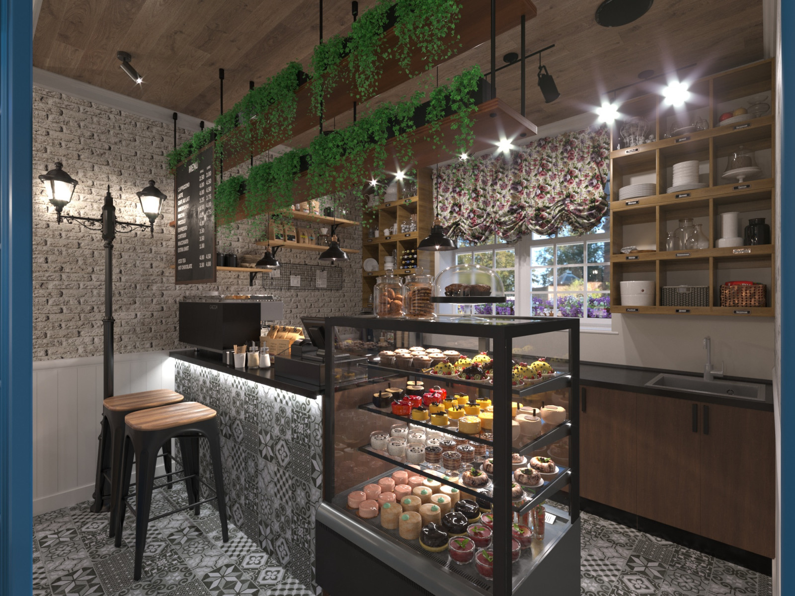 Дизай-проект интерьера кафе-пекарни