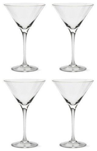Bella Martini Glasses - Set of 4, Clear by Tag