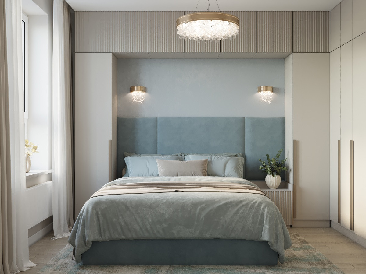 Спальня со своим санузлом .