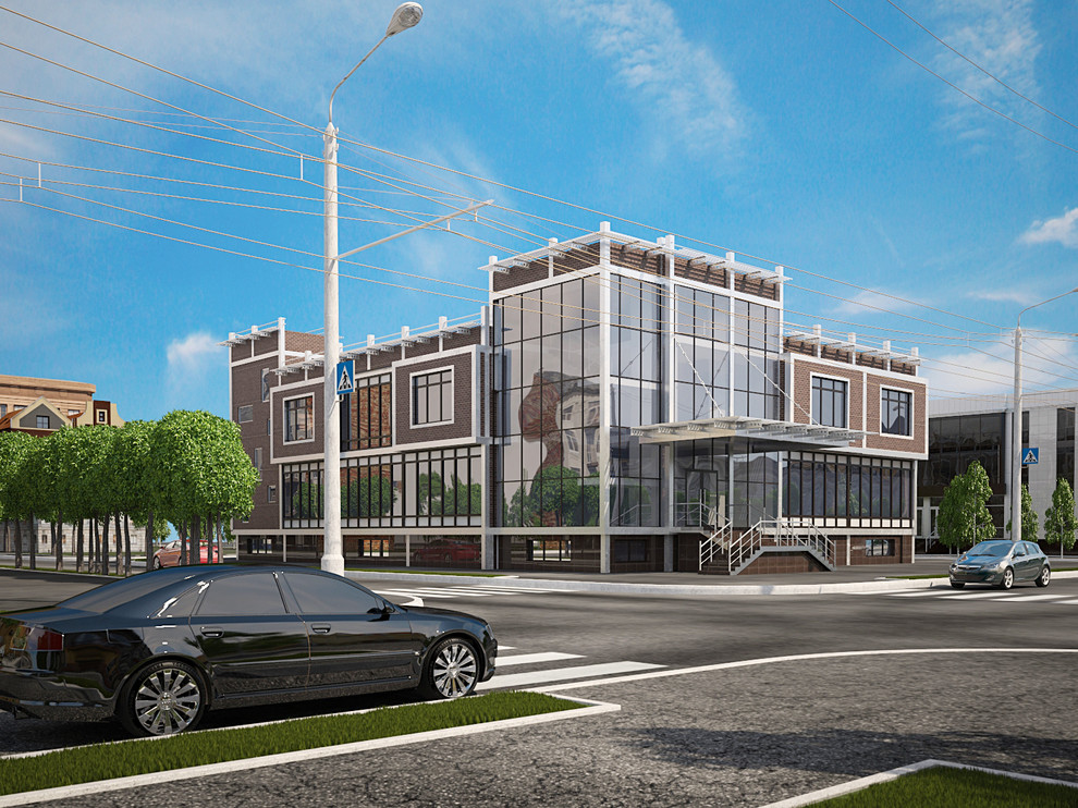 Проект торгово-офисного здания