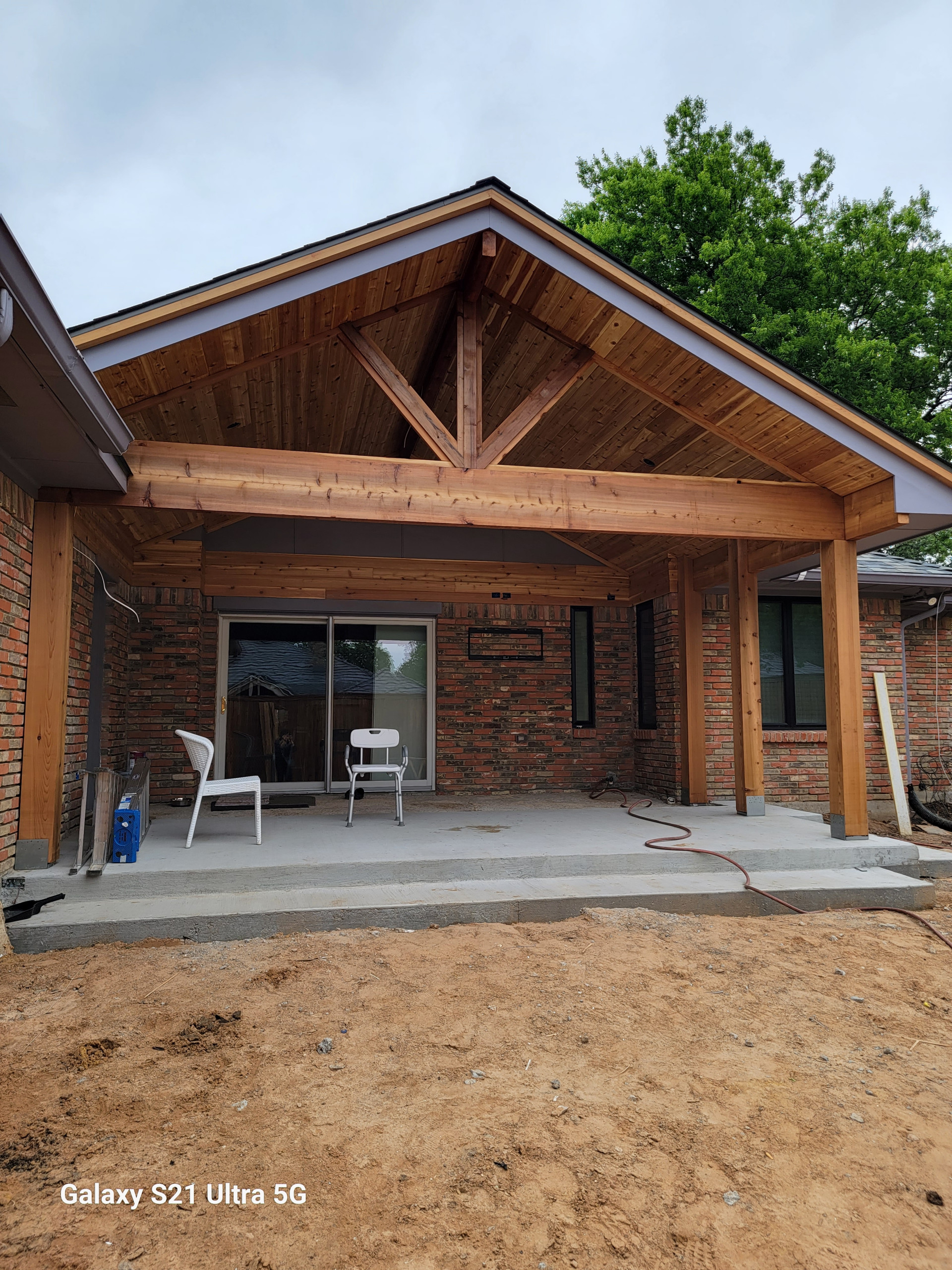 Middle Downs' Porch with putting green.