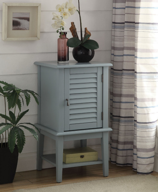 light blue side table