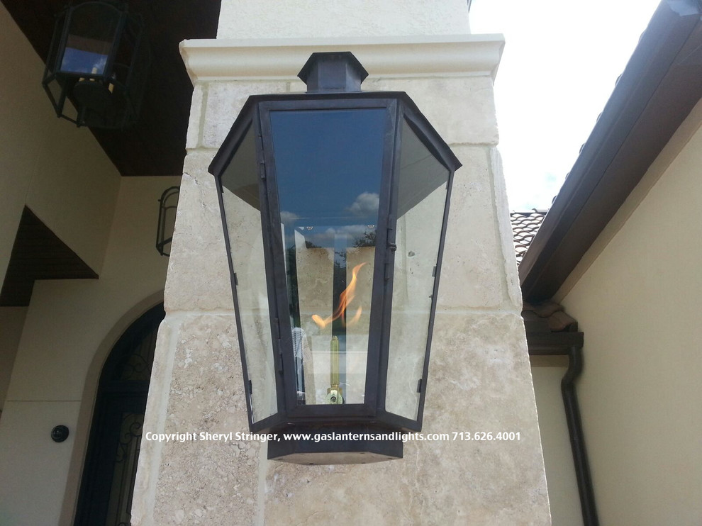Contemporary Six Sided Gas Lanterns by Sheryl Stringer