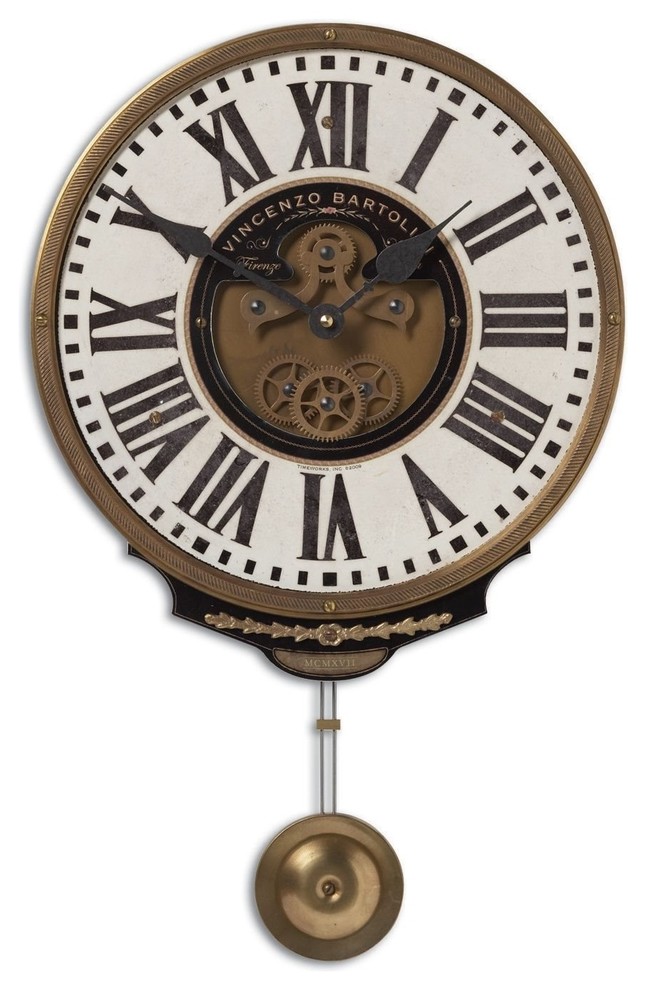 Uttermost Vincenzo Bartolini Cream Traditional Wall Clock X-12060