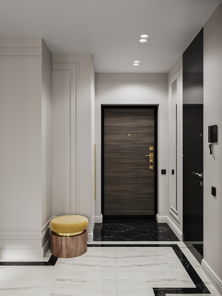 Яркий неоклассический интерьер