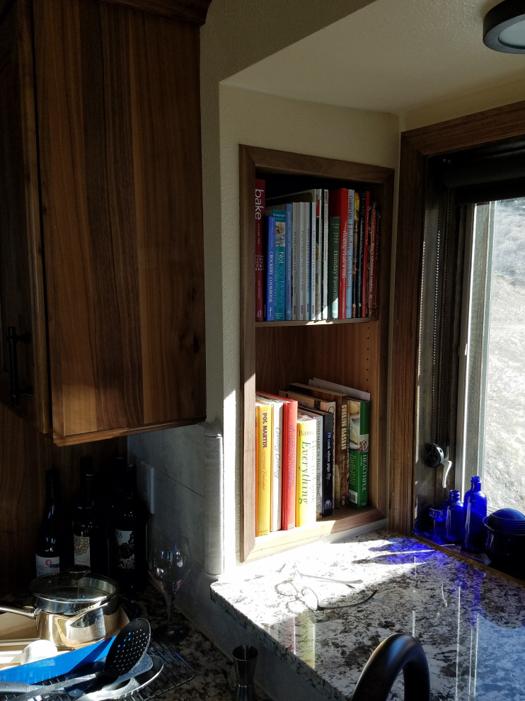 Inspiration for a rustic home design remodel in Denver