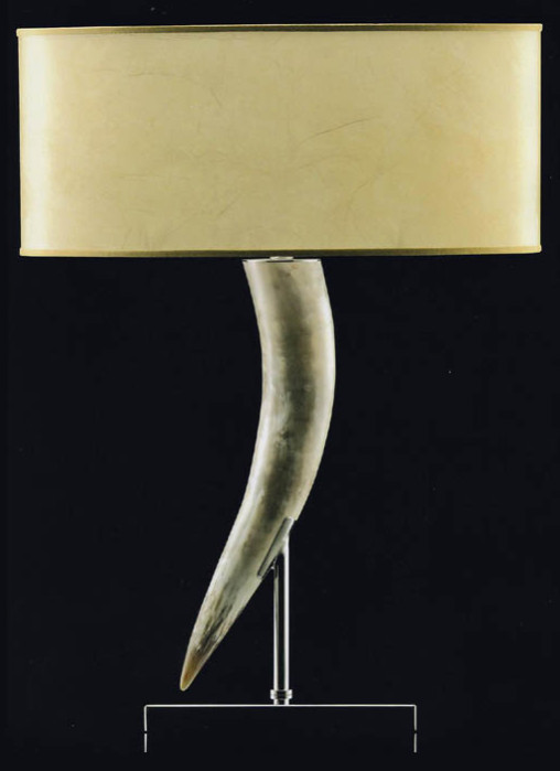Italian Horn Lamp, Single Horn