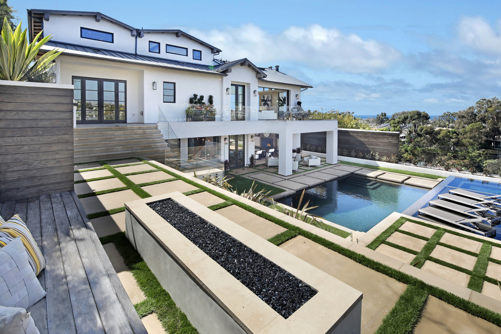 Inspiration for a beach style exterior in Orange County.