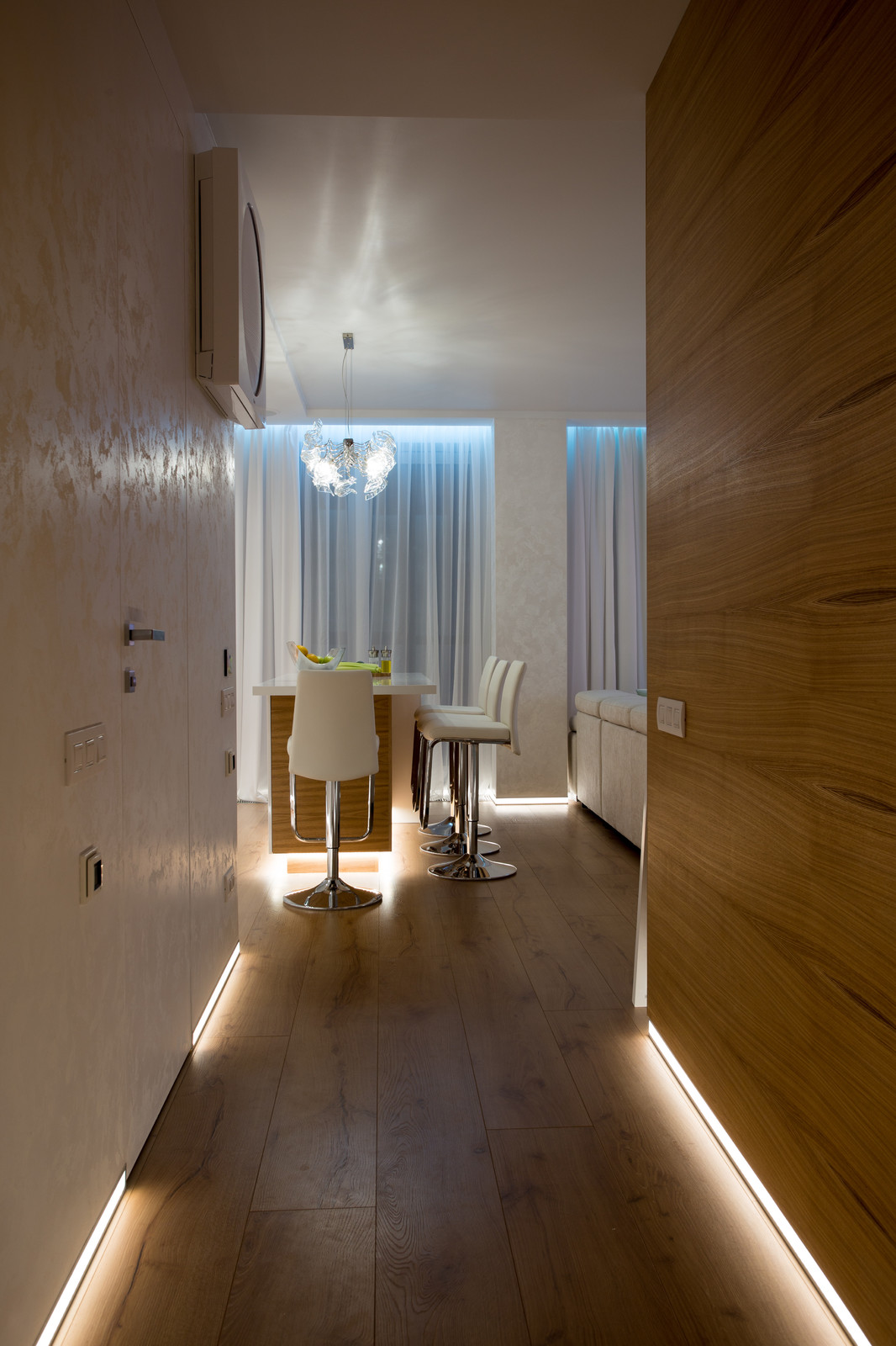 Квартира в бирюзовых оттенках