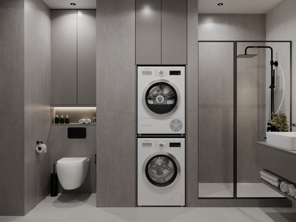 Квартира в серых оттерках. Современный стиль