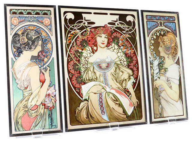 Art Deco Alphonse Mucha Paintings Art Print 11x14 Unframed Art Print