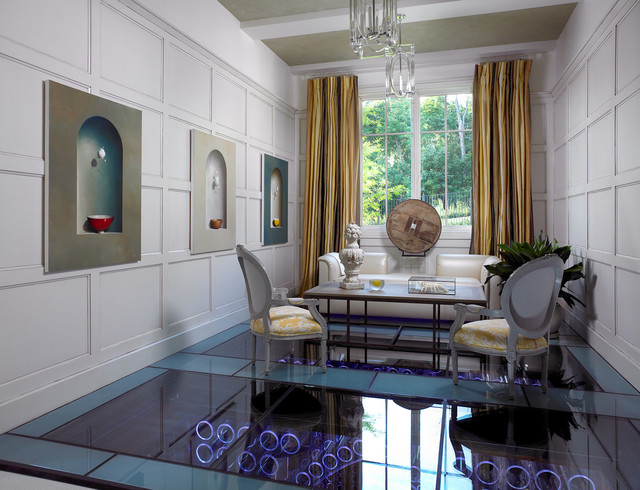 Pool House & Wine Cellar contemporary-vardagsrum
