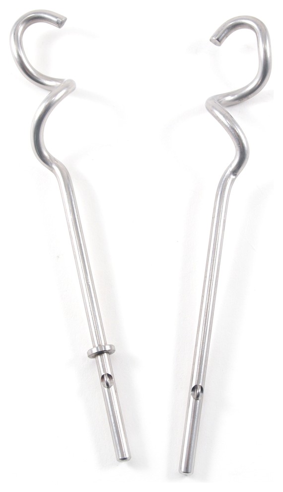 KitchenAid KHM2DH Stainless Steel Dough Hook for Hand Mixers, Set of 2