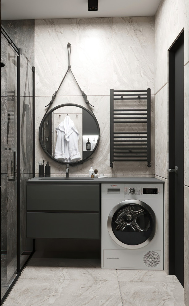 Квартира в современном стиле с элементами лофта