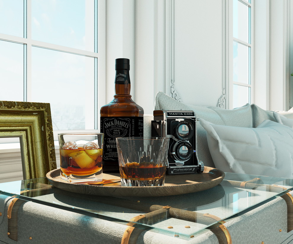 Солнечная скандинавская спальня