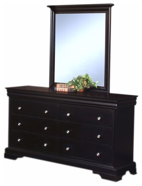 Black Hills Traditional Youth 6 Drawer Dresser And Mirror Set