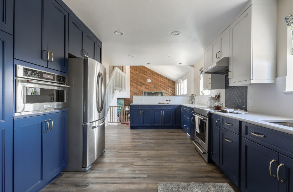 Inspiration for a transitional kitchen remodel in Denver