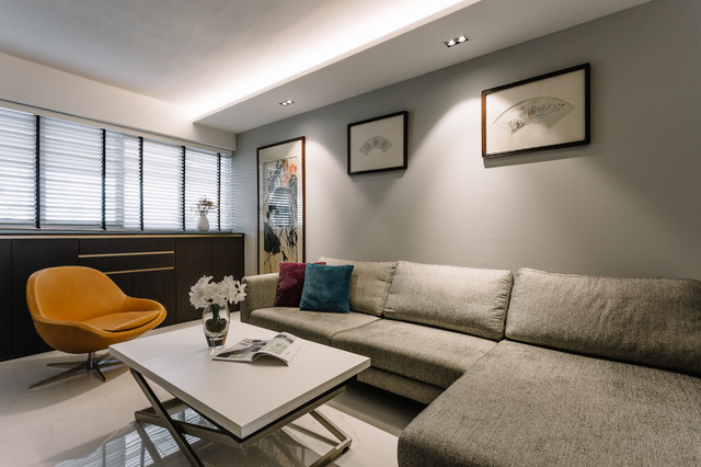 Race Course Road contemporary-vardagsrum