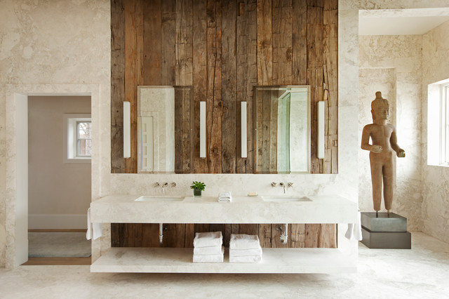 Using Reclaimed Wood In The Bathroom, What Board To Use For Bathroom Walls