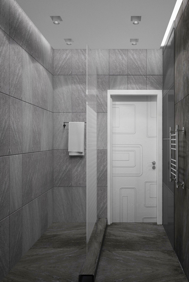 Квартира Множество оттенков серого — Душевая