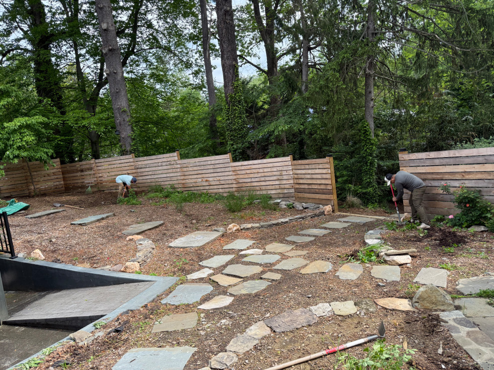 Conservation and rain gardens landscape