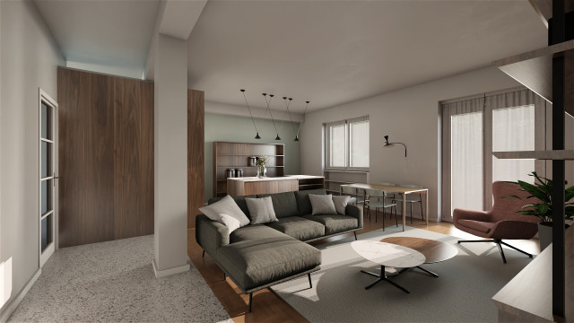 Piazza Napoli (MI) modern-rendering
