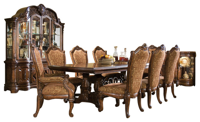 7-Piece Windsor Court Rectangular Dining Table Set, Vintage ... 7-Piece Windsor Court Rectangular Dining Table Set, Vintage ...