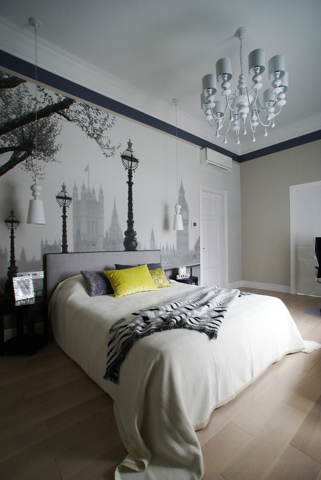 Спальня в загородном коттедже