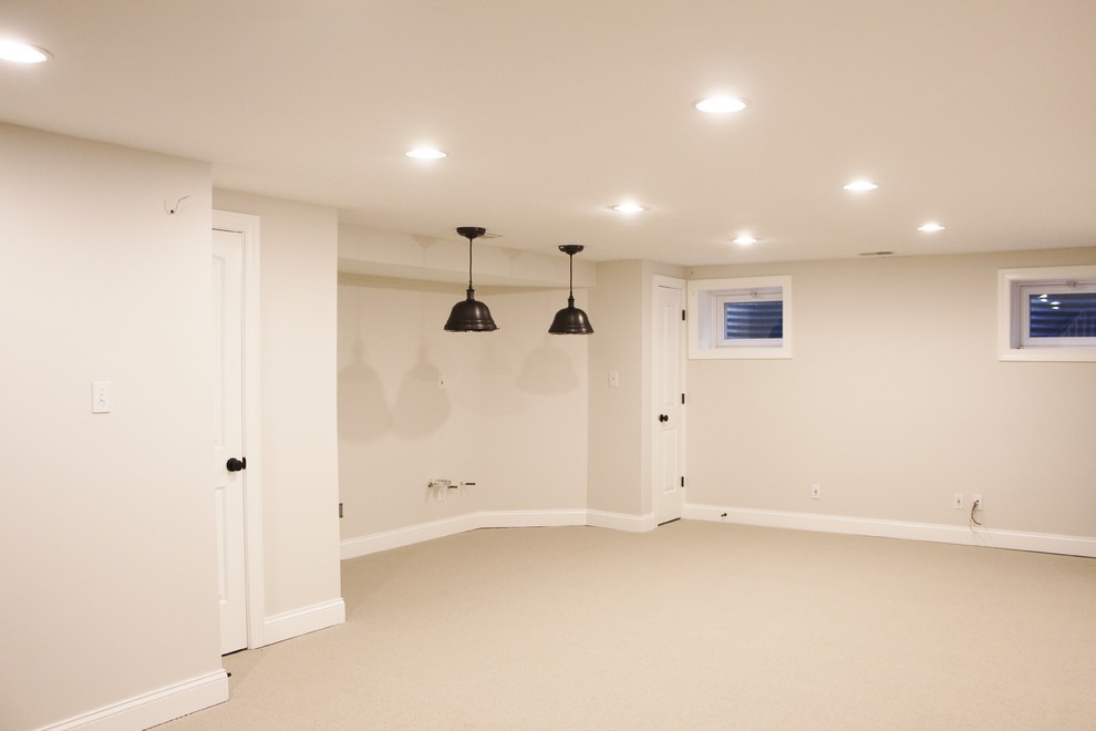 This is an example of a traditional basement in Chicago.