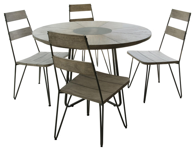 Emile Scandi 5-Piece Outdoor Dining Set