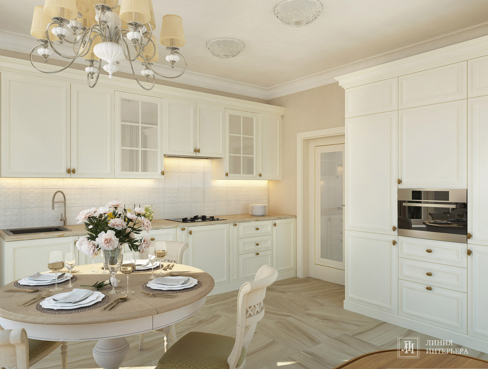 Загородный Дом в Подмосковье, классический интерьер