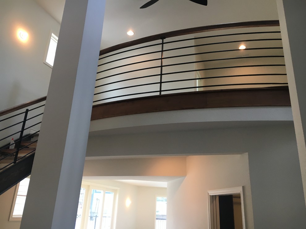 Mountain style staircase photo in Denver