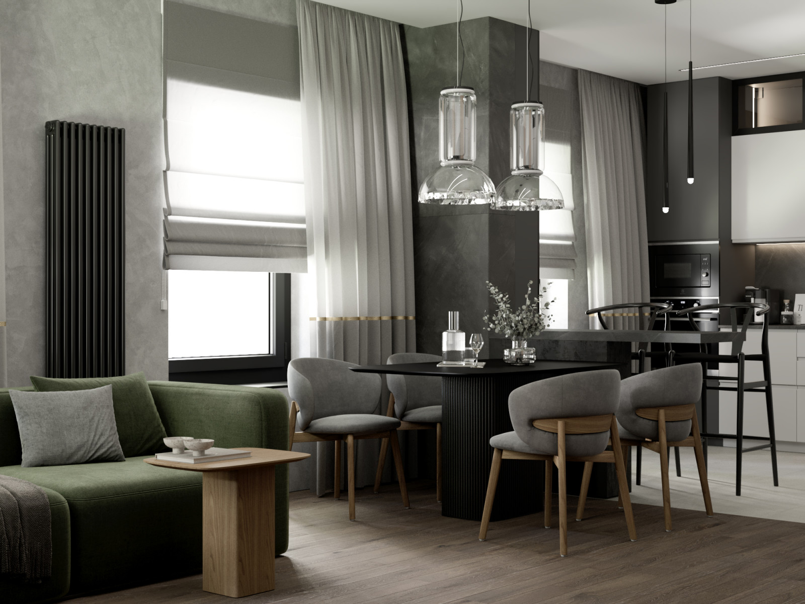 Кухня-гостиная ЖК Царицыно