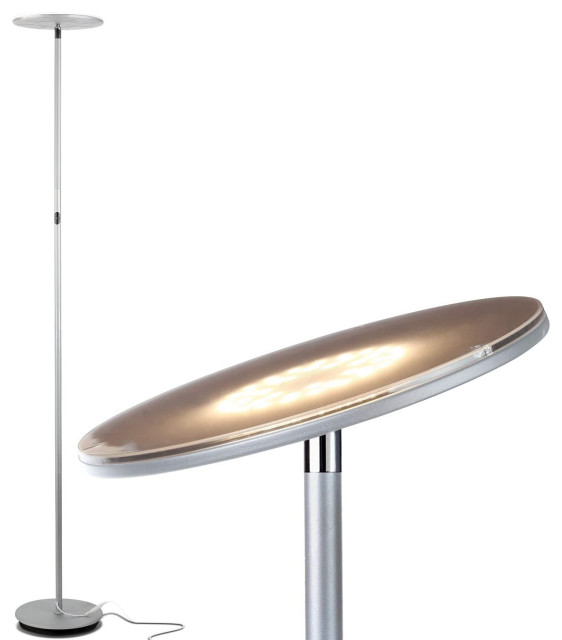 Brightech Sky LED Torchiere Super Bright Floor Lamp - Contemporary Lamp -  Contemporary - Floor Lamps - by Brightech | Houzz