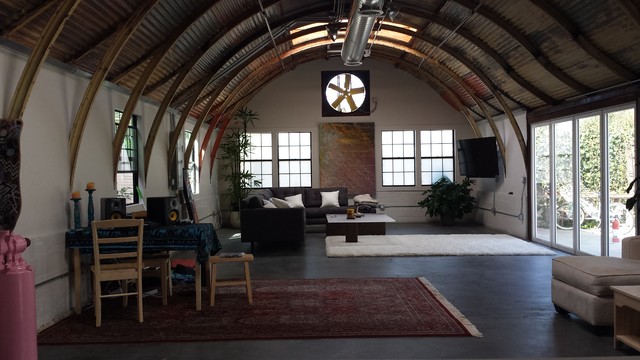 Quonset Hut Oceanside Eclectic Living Room San Diego