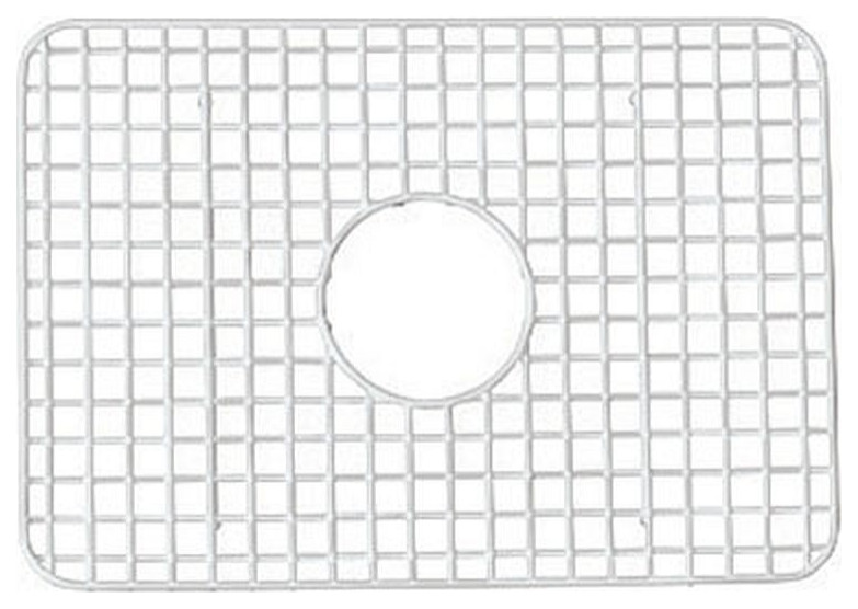 Rohl Basin Rack, White Contemporary Kitchen Sink Accessories by