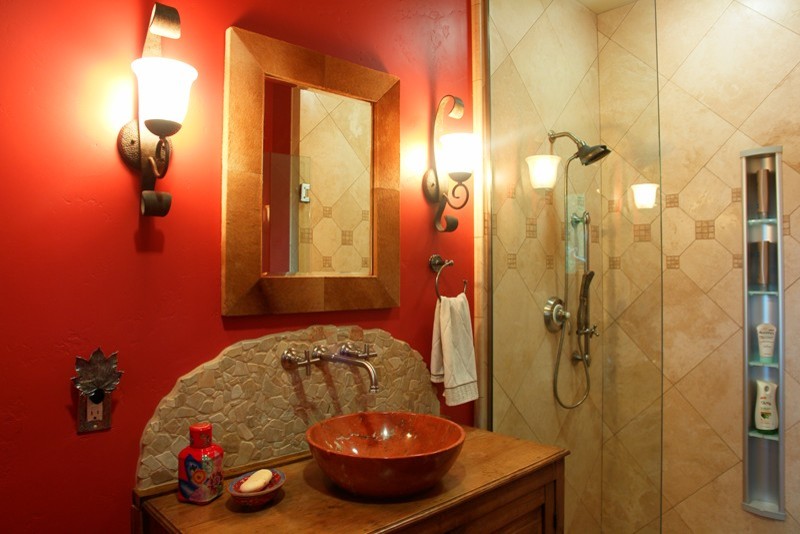 Mediterranean bathroom in San Luis Obispo.