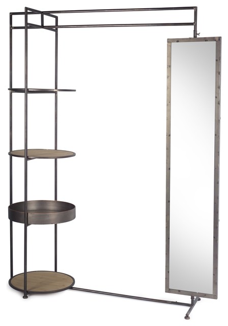 Etagere 58 25 X20 X76 25 H Metal Transitional Bathroom Shelves