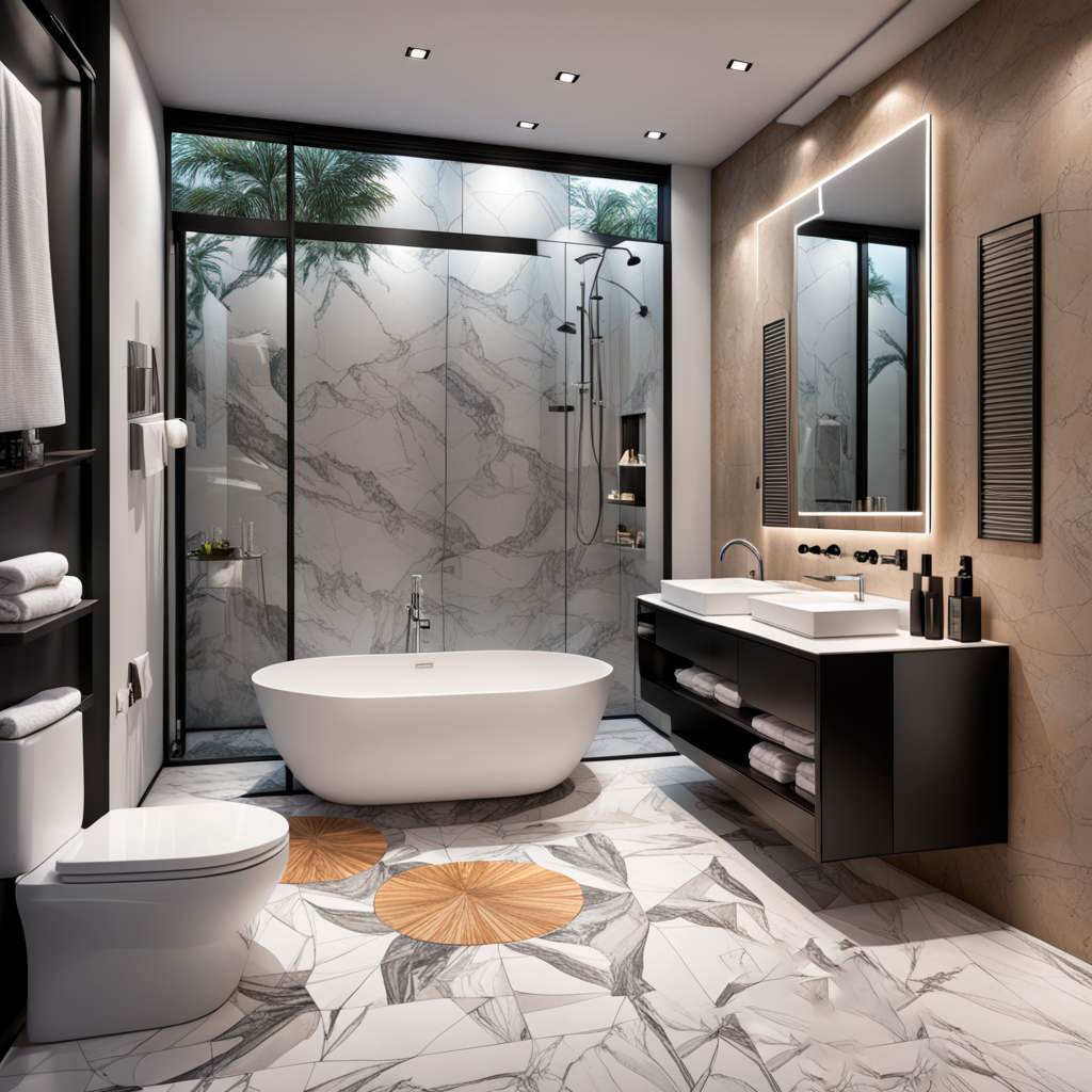 Ванная комната созданная ИИ