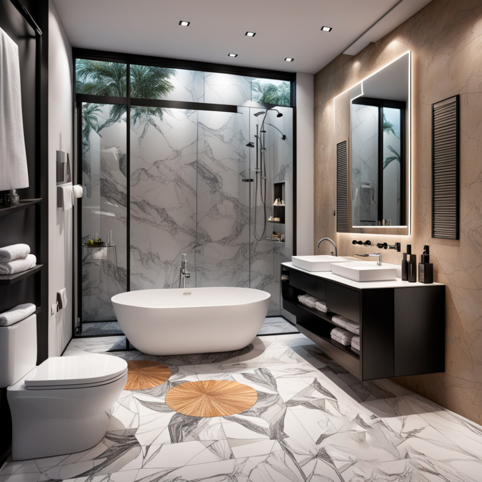 Ванная комната созданная ИИ