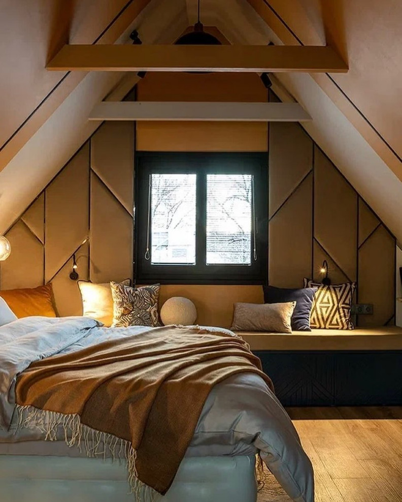 Интерьер мансарды