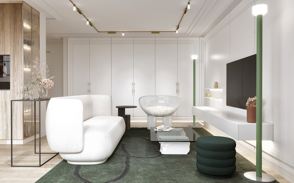 Современная квартира в Москве для девушки