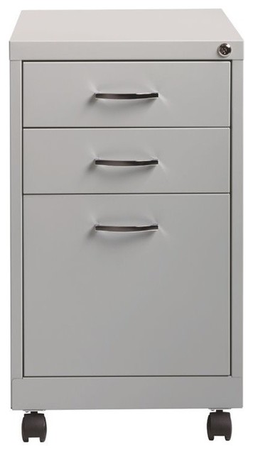 Hirsh Soho 3 Drawer File Cabinet In Charcoal