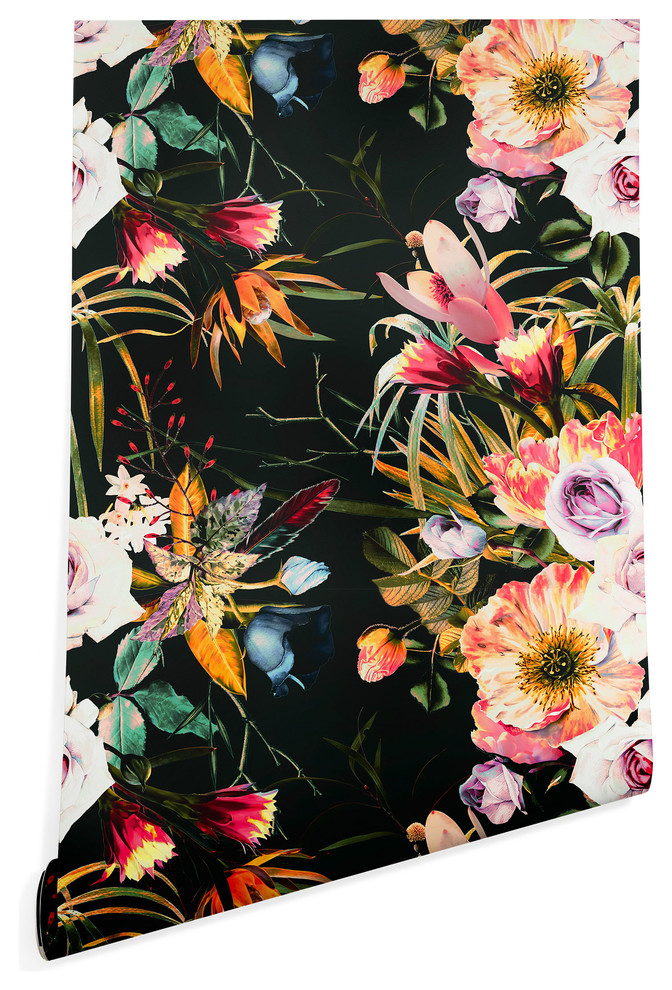 Deny Designs Marta Barragan Camarasa Garden Bouquets Wallpaper, 2'x10