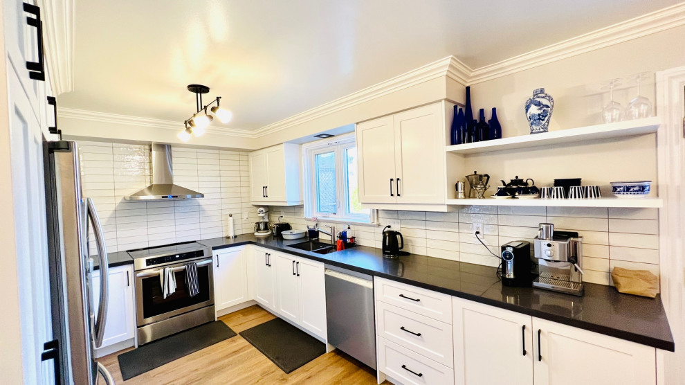 Thermofoil White MDF Kitchen - Brampton