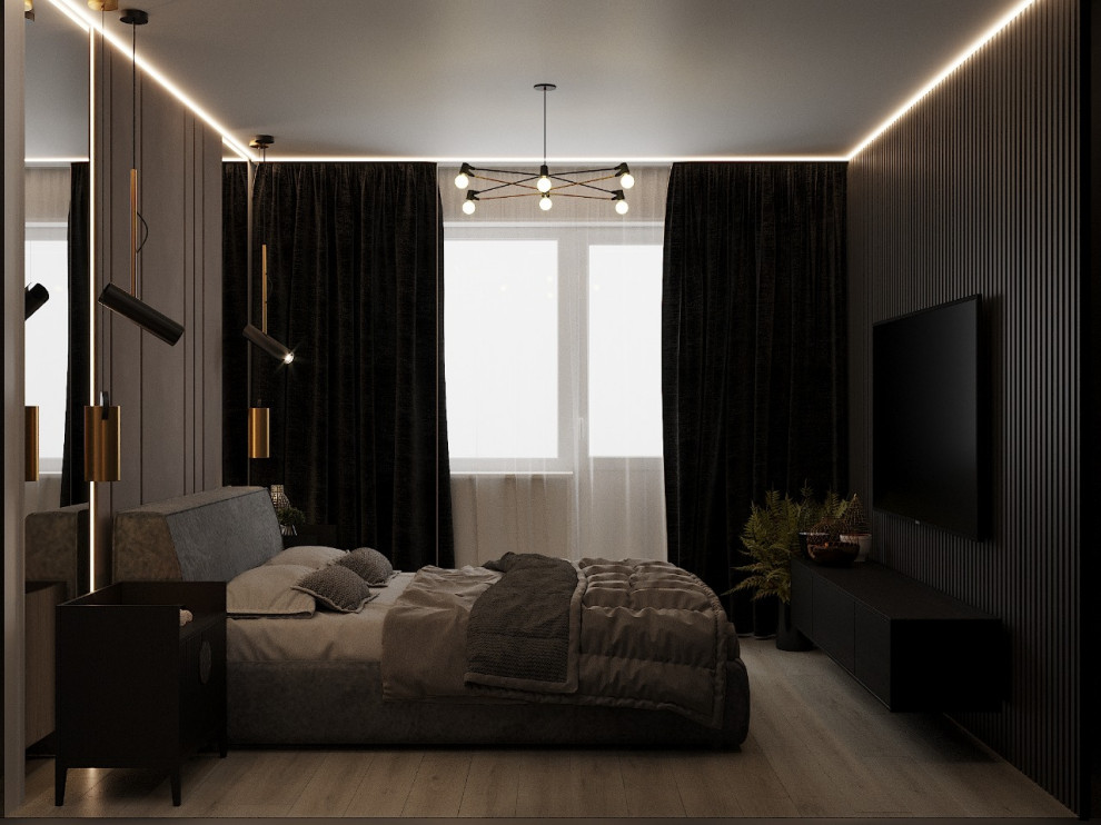 Квартира в темных тонах