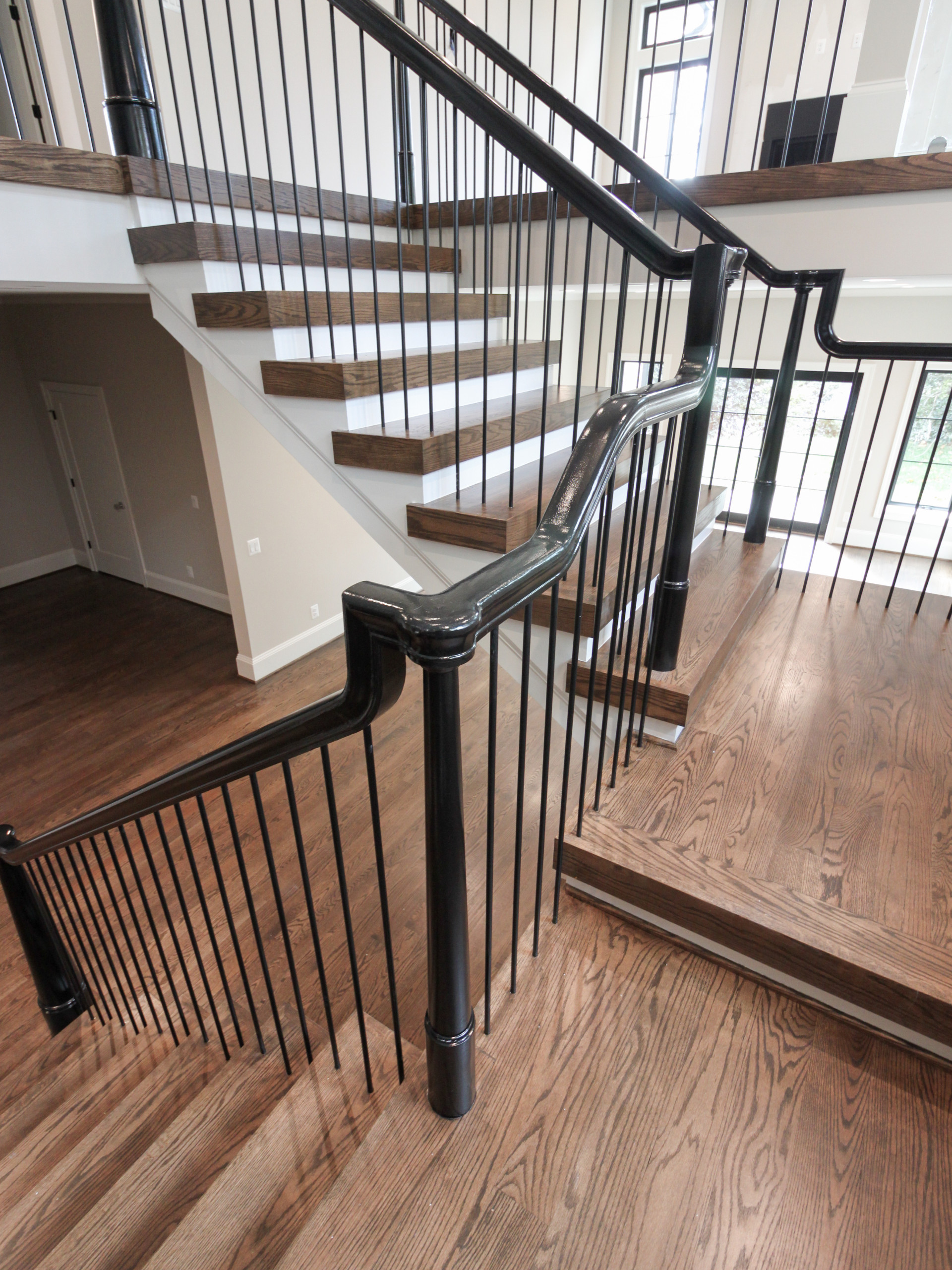 89_Eclectic and Edgy Staircase in French Contemporary Residence, McLean VA 2210