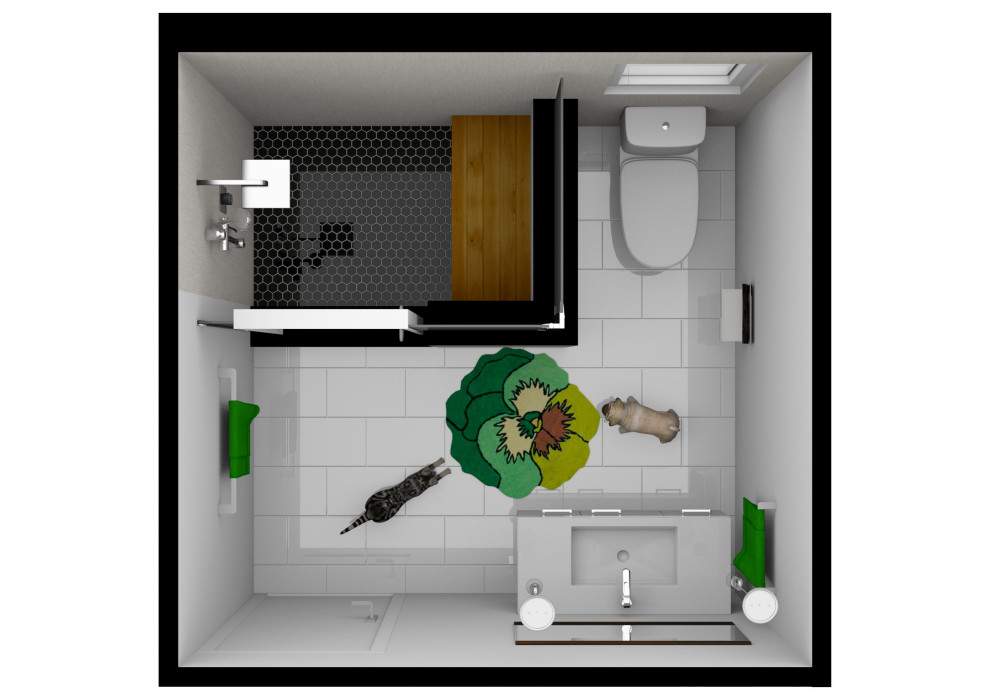 Change or keep footprint in 8x7 hallway bathroom
