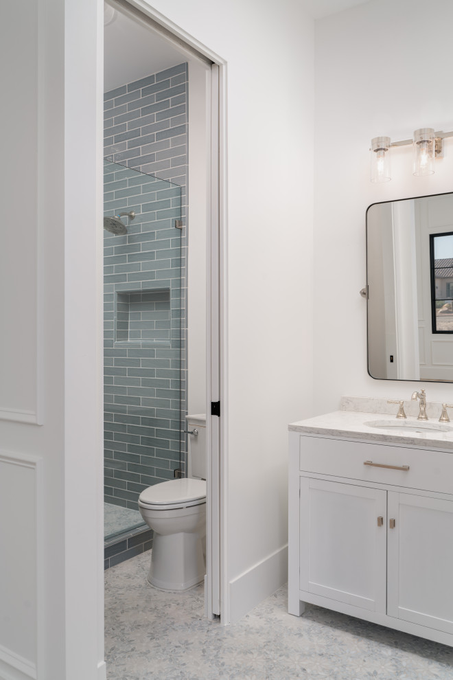 Inspiration for a transitional bathroom remodel in Phoenix